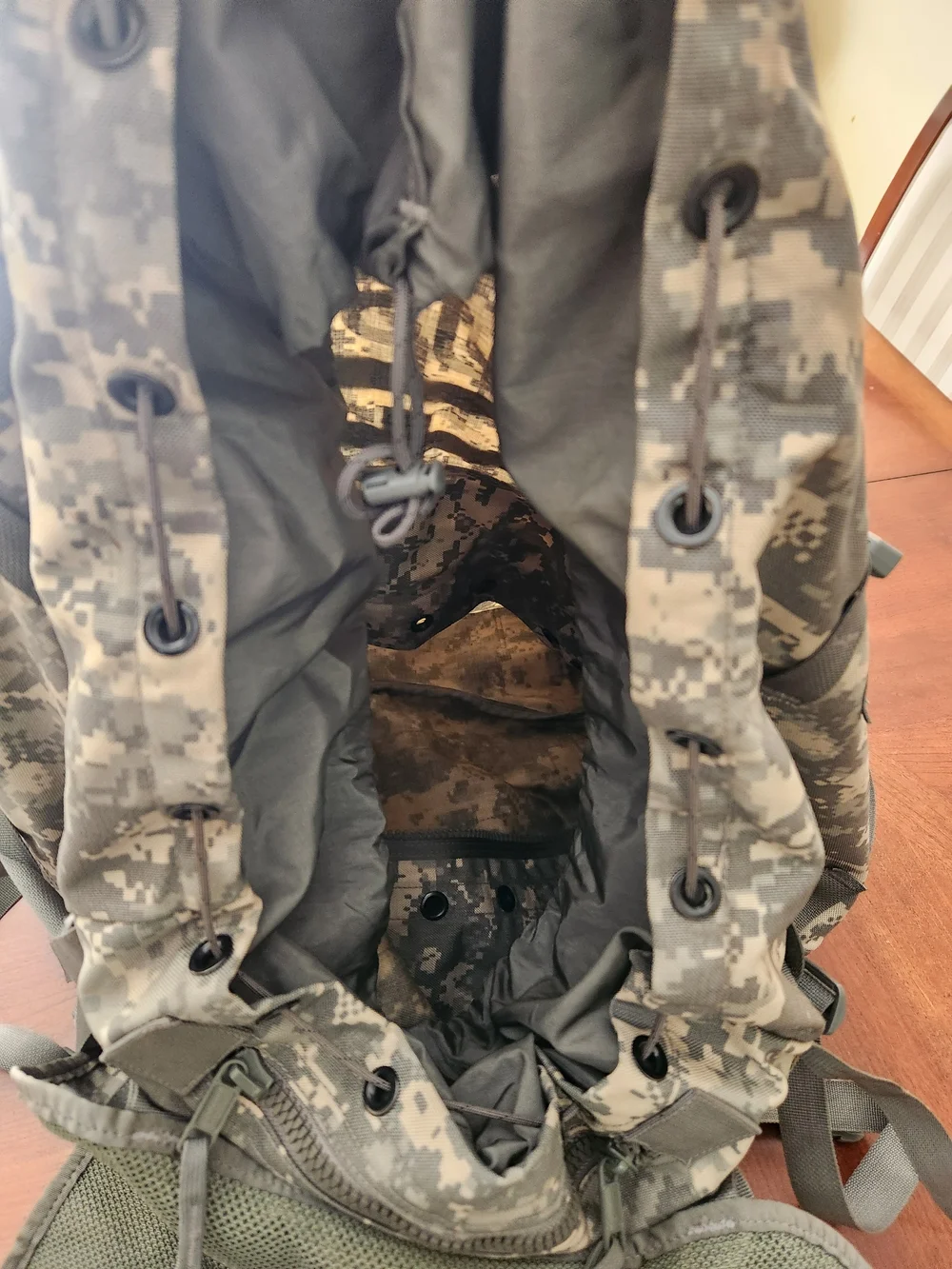 Military-Style Tactical Backpack - Digital Camo Green